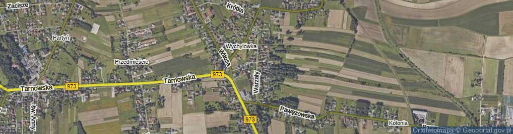 Zdjęcie satelitarne Warzały ul.